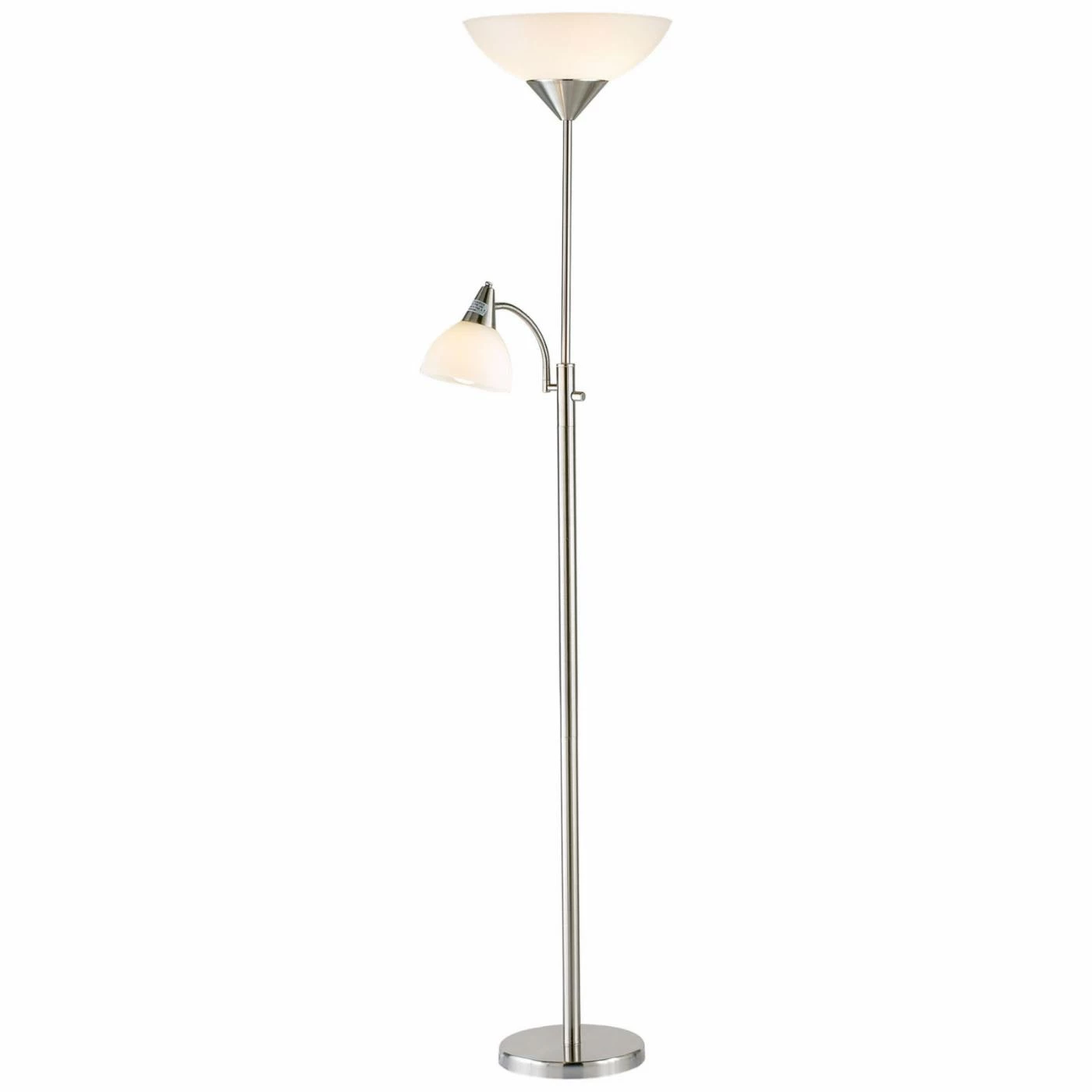 Discount 🛒 4-Way Adesso Lighting 7202-22 Piedmont Combo Floor - Satin Steel 💯 - Image 8