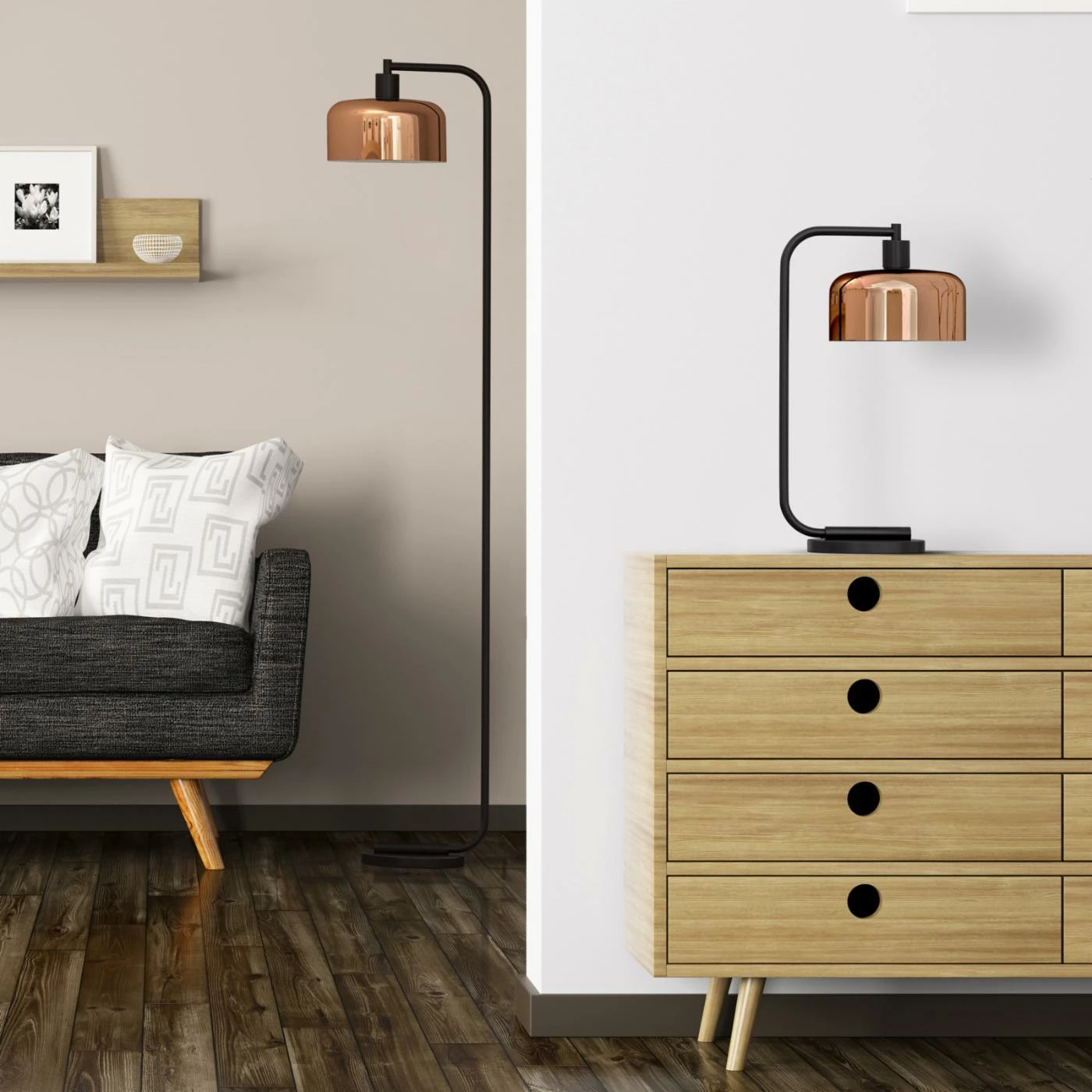 New ๐ Hudson & Canal Arc Hudson & Canal Cadmus Floor Lamp โค๏ธ - Image 2