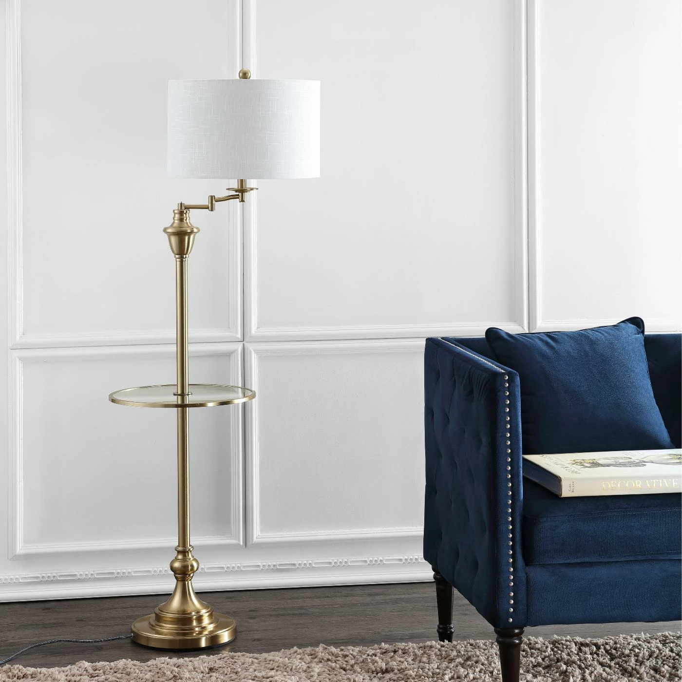 Buy โจ Lamp Tables JONATHAN Y JYL Cora LED Side Table Floor Lamp ๐ - Image 2