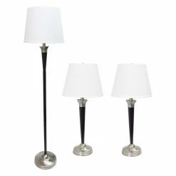 Top 10 ✔️ Standard Elegant Designs Malbec 3 Piece Table And Floor Lamp Set 🤩