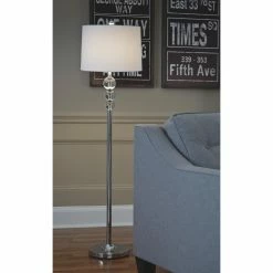 Buy 🎉 3-Way Signature Design By Ashley Joaquin Crystal Floor Lamp 🛒