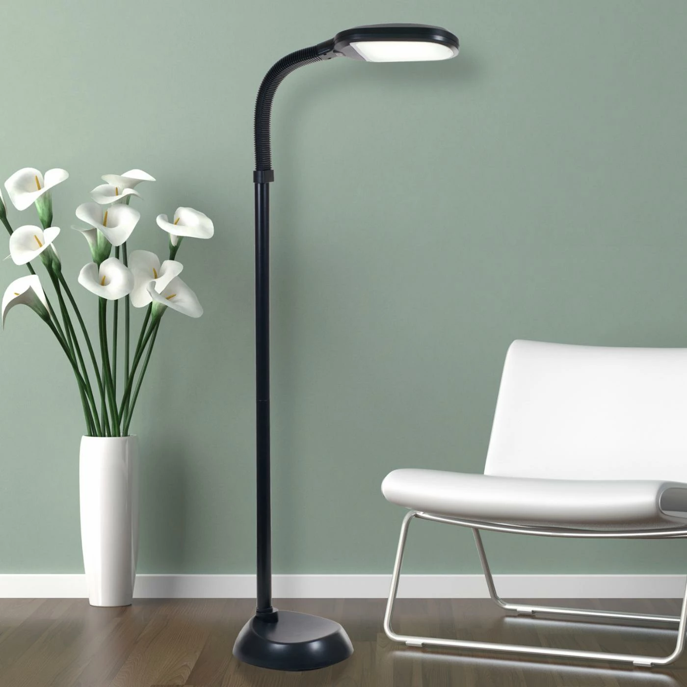 New π 4-Way Lavish Home LED Sunlight Floor Touch Lamp With Dimmer Switch π