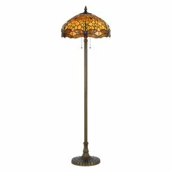 Best Pirce ✨ Standard Cal Lighting BO-2372FL Tiffany Floor Lamp 🥰