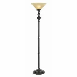 Best Sale ⌛ 3-Way Cal Lighting Alamo Torchiere Floor Lamp 🌟
