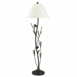 Outlet ✨ 3-Way Cal Lighting Pine Twig Iron Floor Lamp 🔔