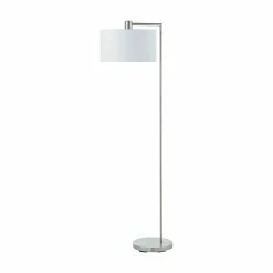 Discount ❤️ Arc Weston Home Spacet Contemporary Brushed Steel Floor Lamp 😀