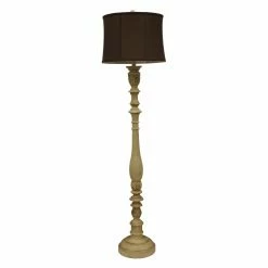 Outlet 😀 3-Way Decor Therapy 62.5-in. Antique Ivory Floor Lamp 🎁