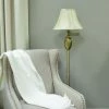 Best Sale 😀 3-Way Decor Therapy Antique Brass Swing Arm Floor Lamp 🥰