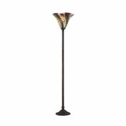 Buy 😀 JONATHAN Y Williams Tiffany Style LED Torchiere Floor Lamp 🌟