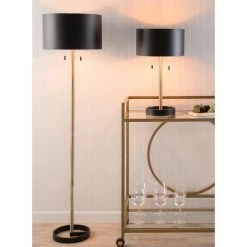 Outlet 🔥 Pull Chain LumiSource Hilton Floor Lamp 🎉