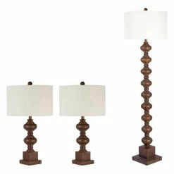 Brand new ⭐ 3-Way Milton Greens Stars Denise 3 Piece Table And Floor Lamp Set 😍