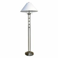 Wholesale 😉 Standard Ore International 6231FSN Metal Floor Lamp - Silvertone 🎁