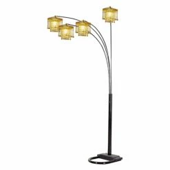 Cheapest 🎁 Ore International 6968BK 4 Arms Arch Floor Lamp - Black 🤩