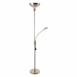 Cheapest 🛒 4-Way ORE International 2 Light Task Torchiere Floor Lamp ✔️