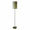 Best Sale ⌛ Pull Chain ORE International 66 In. Modern Retro Gray Yellow Floor Lamp 😉