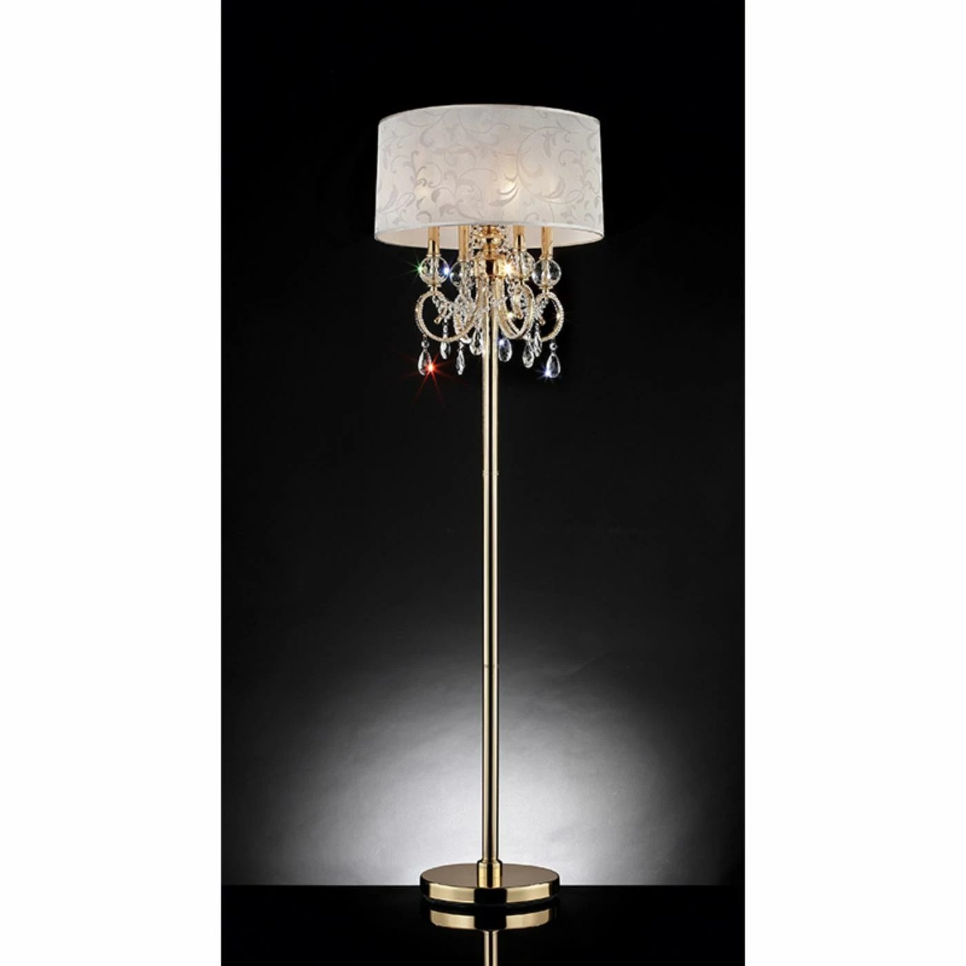 Best deal π Socket Ore International Aurora Barocco Crystal Floor Lamp π₯°