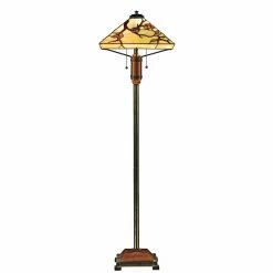 Top 10 ❤️ Standard Quoizel Grove Park TF9404M Tiffany Floor Lamp ✔️