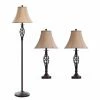 Wholesale ✔️ 3-Way StyleCraft Barclay 3 Piece Table And Floor Lamp Set ✔️