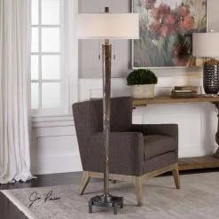 Flash Sale 🧨 Standard Uttermost Rhett Burnished Oak Floor Lamp 🔔