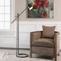 Cheapest 🔥 Standard Uttermost Chisum Dark Bronze Floor Lamp 😉