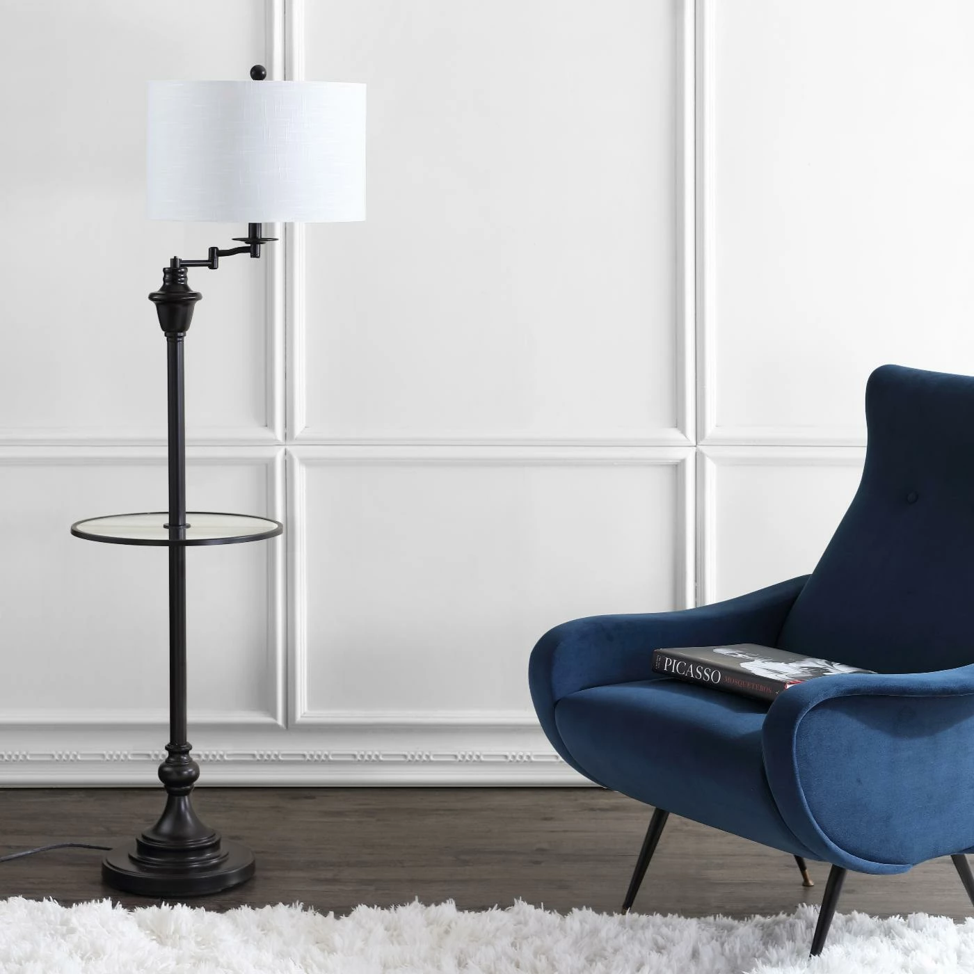 Buy โจ Lamp Tables JONATHAN Y JYL Cora LED Side Table Floor Lamp ๐ - Image 5